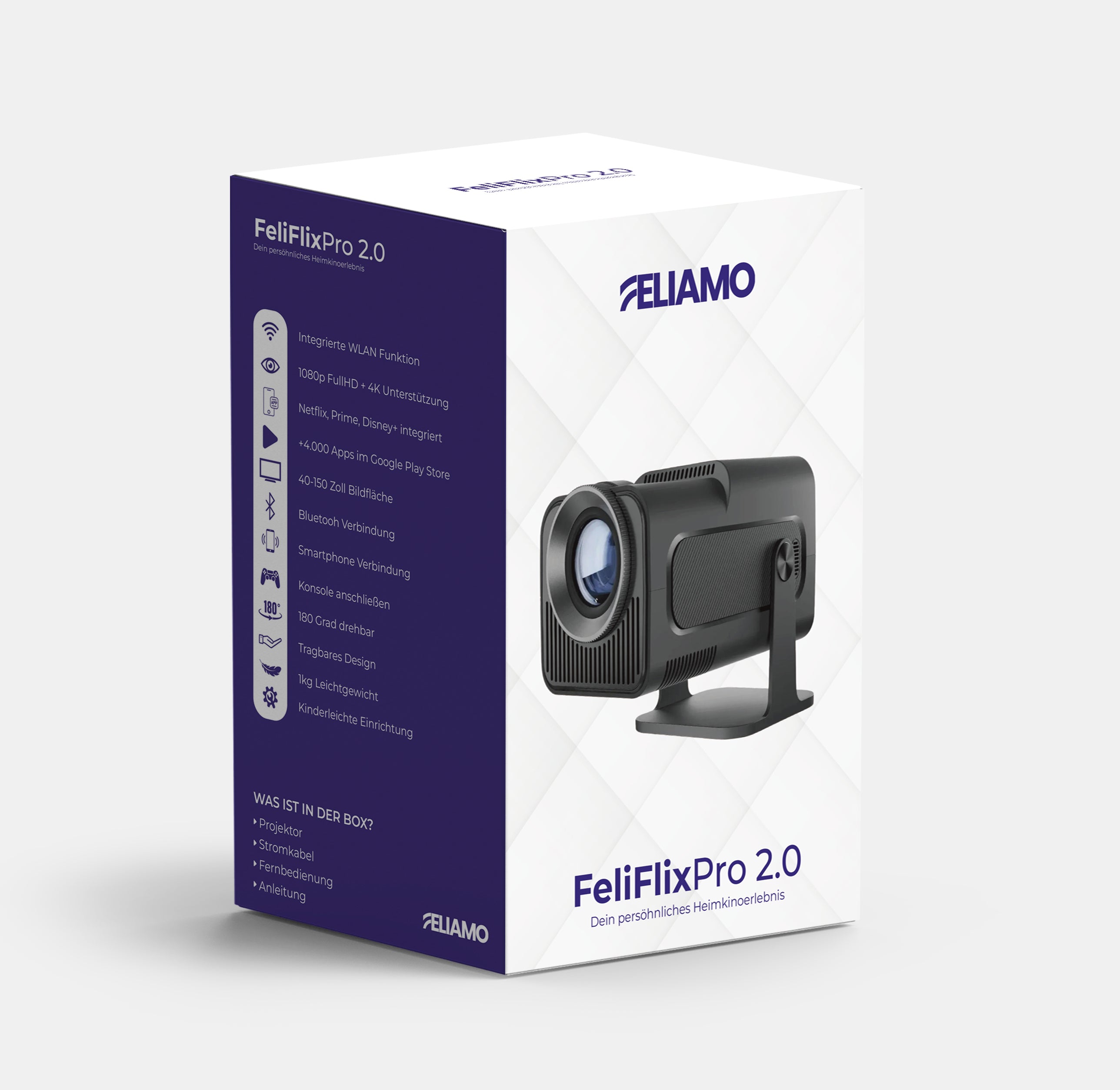 FeliFlixPro 2.0 Heimkino Projektor